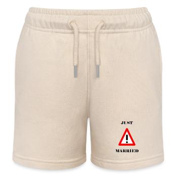 GERADE VERHEIRATET. ES LEBE DIE MARIES. Junggesellinnenabschied. - Kinder Organic Joggingshorts Mini Bolter von Stanley/Stella - Natur - Vorne