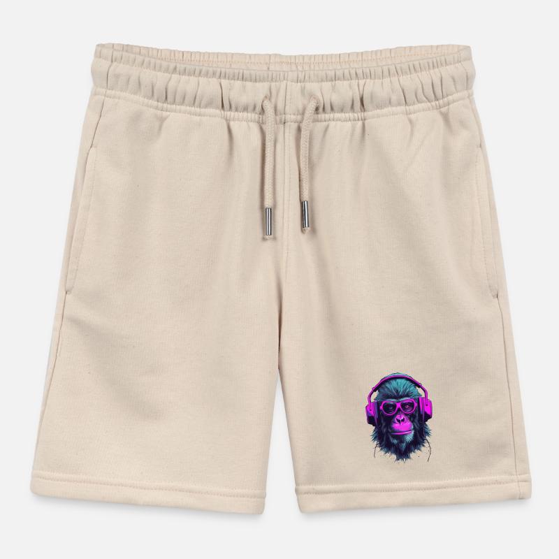 Monkey Beats Kids Organic Sweat Shorts by Stanley/Stella
