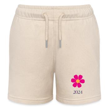 HAPPY NEW YEAR. NEW YEAR'S EVE. NEW YEAR - Kids Organic Sweat Shorts by Stanley/Stella - soft Ecru - Front
