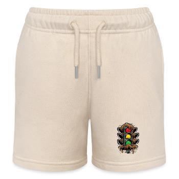 Klassische Deutsche Ampel - Kinder Organic Joggingshorts Mini Bolter von Stanley/Stella - Natur - Vorne
