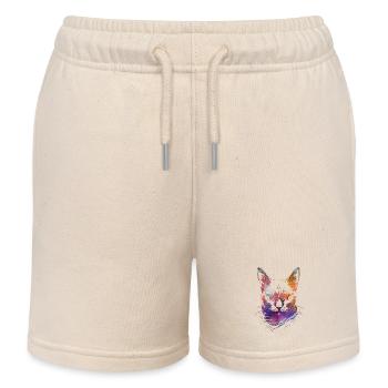 Colorful Cats - Kids Organic Sweat Shorts by Stanley/Stella - soft Ecru - Front