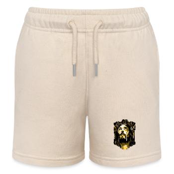 jesus bibel christliche religion christliches kreuz christlich - Kinder Organic Joggingshorts Mini Bolter von Stanley/Stella - Natur - Vorne