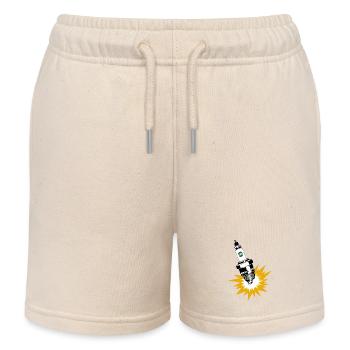 Zündkerzen Werbung DDR Retro - Kinder Organic Joggingshorts Mini Bolter von Stanley/Stella - Natur - Vorne