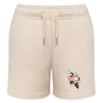 Happy Brain - Kids Organic Sweat Shorts by Stanley/Stella - soft Ecru - Front