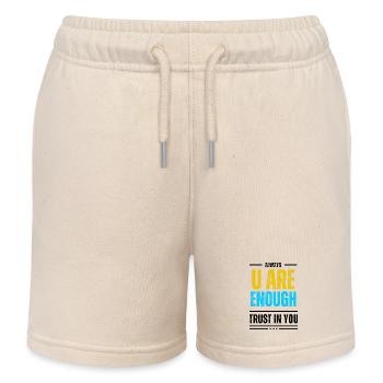 You are enough. - Kinder Organic Joggingshorts Mini Bolter von Stanley/Stella - Natur - Vorne