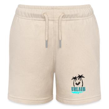 Palmiers Vacances Relax - Short de jogging enfant bio Stanley/Stella - écru doux - Devant
