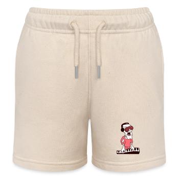 DJ Zombie Keyboard Horror Halloween Party Music - Kids Organic Sweat Shorts by Stanley/Stella - soft Ecru - Front