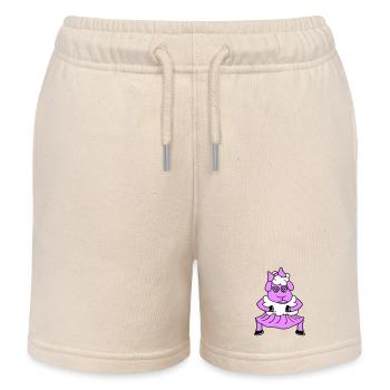 mouton fille femme femme jolie fatiguée jupe de danse - Short de jogging enfant bio Stanley/Stella - écru doux - Devant