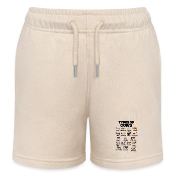 Arten von Kühen Rinder der Welt Kuh Rinder Kühe - Kinder Organic Joggingshorts Mini Bolter von Stanley/Stella - Natur - Vorne