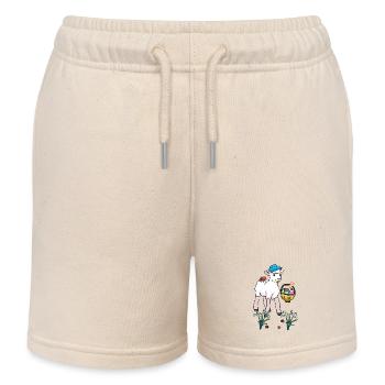 Mouton de Pâques Oeufs de Pâques Oeufs de Pâques Enfant Agneau de Pâques - Short de jogging enfant bio Stanley/Stella - écru doux - Devant