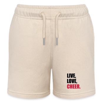 cheerleader - Kids Organic Sweat Shorts by Stanley/Stella - soft Ecru - Front