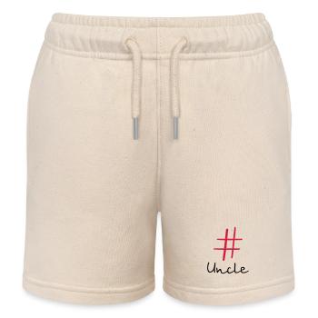 #Uncle Hashtag Social Media I Geschenkidee Onkel - Kinder Organic Joggingshorts Mini Bolter von Stanley/Stella - Natur - Vorne