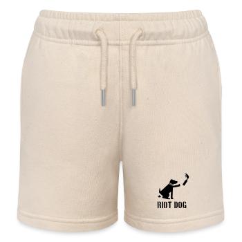 chien anti-émeute - Short de jogging enfant bio Stanley/Stella - écru doux - Devant