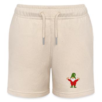 Gnome dwarfs - Kids Organic Sweat Shorts by Stanley/Stella - soft Ecru - Front