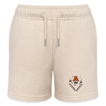 Wintersport, Skispringer,Ski - Kinder Organic Joggingshorts Mini Bolter von Stanley/Stella - Natur - Vorne