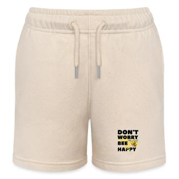 Mach dir keine Sorgen, Bee Happy - Kinder Organic Joggingshorts Mini Bolter von Stanley/Stella - Natur - Vorne