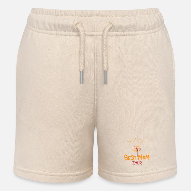 Best Mom ever | Muttertag | Vectorgraphic - Kinder Organic Joggingshorts Mini Bolter von Stanley/Stella - Natur