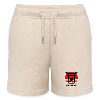 Judo - Short de jogging enfant bio Stanley/Stella - écru doux - Devant