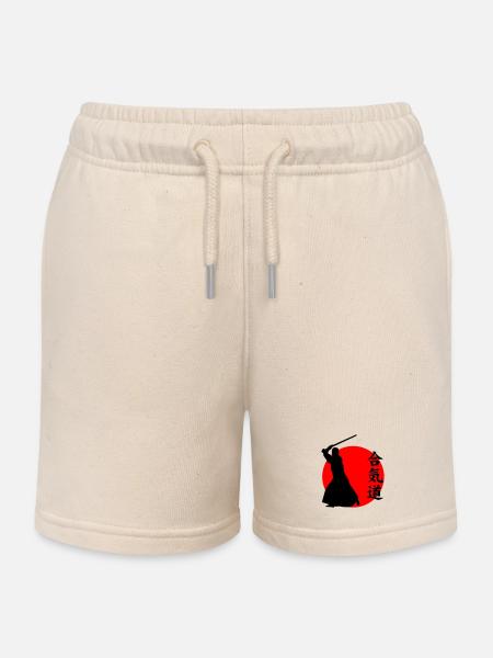 Aïkido - Short de jogging enfant bio Stanley/Stella - écru doux