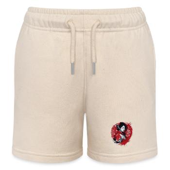Style de rue pour filles - Short de jogging enfant bio Stanley/Stella - écru doux - Devant