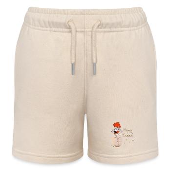 Happy Easter Rooster Easter - Kids Organic Sweat Shorts by Stanley/Stella - soft Ecru - Front