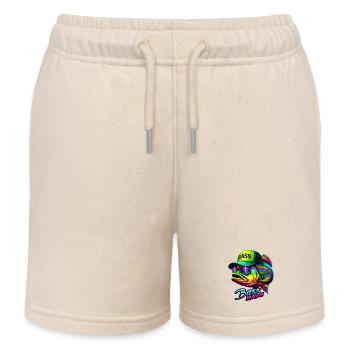 striped bass rave - Kids Organic Sweat Shorts by Stanley/Stella - soft Ecru - Front