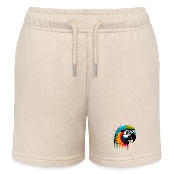 Perroquet - Short de jogging enfant bio Stanley/Stella - écru doux - Devant