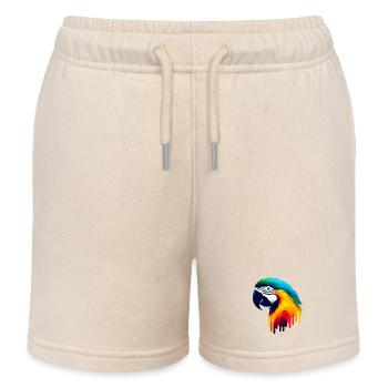 Perroquet - Short de jogging enfant bio Stanley/Stella - écru doux - Devant