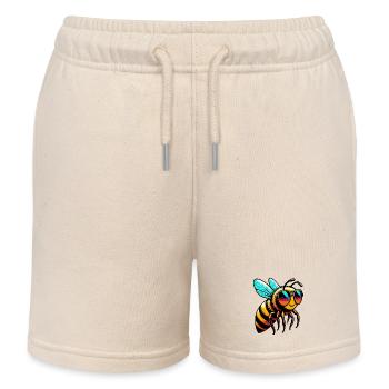 Biene - Kinder Organic Joggingshorts Mini Bolter von Stanley/Stella - Natur - Vorne