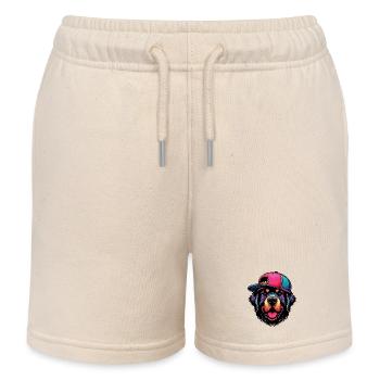 Dog - Kids Organic Sweat Shorts by Stanley/Stella - soft Ecru - Front