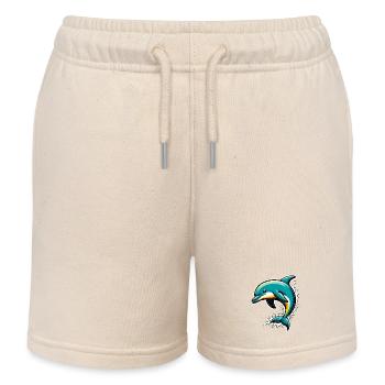 Dauphin - Short de jogging enfant bio Stanley/Stella - écru doux - Devant