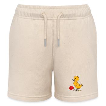 Poussins de Pâques Joyeuses Pâques - Short de jogging enfant bio Stanley/Stella - écru doux - Devant