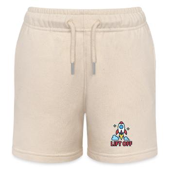 Ascension Galactique - Rocket Design - Short de jogging enfant bio Stanley/Stella - écru doux - Devant