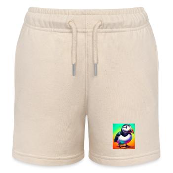 Papageitaucher - Kinder Organic Joggingshorts Mini Bolter von Stanley/Stella - Natur - Vorne