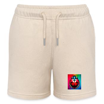 ladybird - Kids Organic Sweat Shorts by Stanley/Stella - soft Ecru - Front