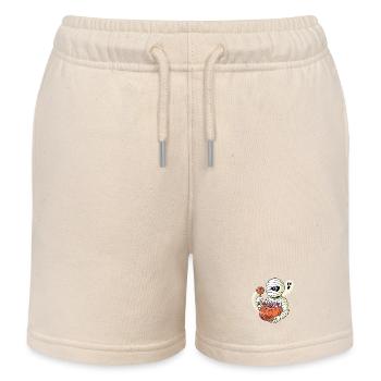 Sugar Pharaoh  - Kids Organic Sweat Shorts by Stanley/Stella - soft Ecru - Front