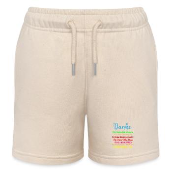 Colleagues Work Colleagues Thank You Saying Gift - Kids Organic Sweat Shorts by Stanley/Stella - soft Ecru - Front