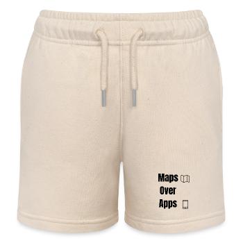 Maps Over Apps – Travel Shirt - Kinder Organic Joggingshorts Mini Bolter von Stanley/Stella - Natur - Vorne