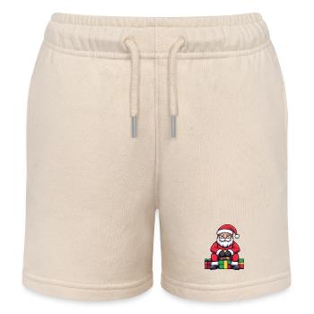 Cadeaux de Noël pour le Père Noël - Short de jogging enfant bio Stanley/Stella - écru doux - Devant
