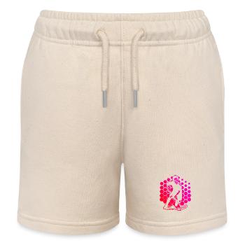 Kompaktes Floorball Design für Unihockey - Kinder Organic Joggingshorts Mini Bolter von Stanley/Stella - Natur - Vorne
