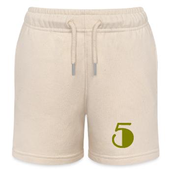 5. JUBILÄUM. 5 JAHRE. 5. JUBILÄUM - Kinder Organic Joggingshorts Mini Bolter von Stanley/Stella - Natur - Vorne