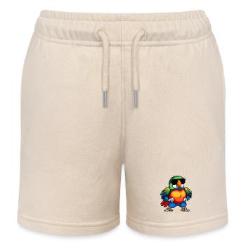 Perroquet frais - Short de jogging enfant bio Stanley/Stella - écru doux - Devant