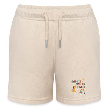 Enfin écolier en 2026 - Short de jogging enfant bio Stanley/Stella - écru doux - Devant