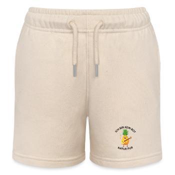 Ananas Rockt Gitarre - kein Bot - Natur pur - Kinder Organic Joggingshorts Mini Bolter von Stanley/Stella - Natur - Vorne