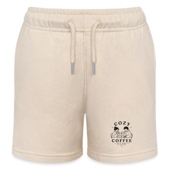 KaffeeClub cuddle time - Kids Organic Sweat Shorts by Stanley/Stella - soft Ecru - Front