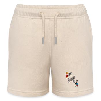 Tennis zu spielen macht Spaß! - Kinder Organic Joggingshorts Mini Bolter von Stanley/Stella - Natur - Vorne