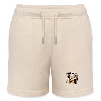Project Drift Camouflage Racing Statement - Kinder Organic Joggingshorts Mini Bolter von Stanley/Stella - Natur - Vorne