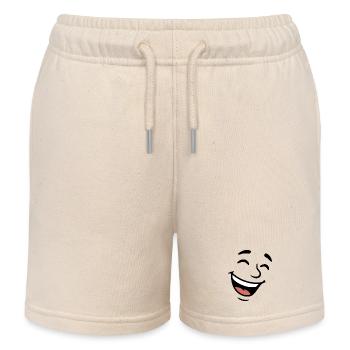 Lachen - Kinder Organic Joggingshorts Mini Bolter von Stanley/Stella - Natur - Vorne