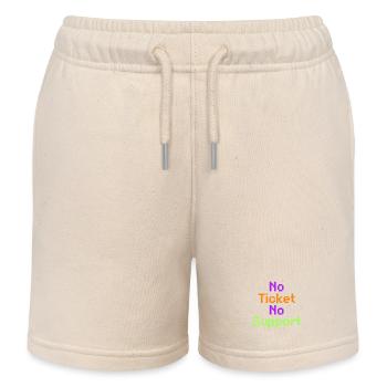 No Ticket No Support Informatiker IT Administrator - Kinder Organic Joggingshorts Mini Bolter von Stanley/Stella - Natur - Vorne