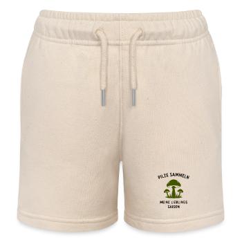 Pilze Sammeln – Meine Lieblingssaison - Kinder Organic Joggingshorts Mini Bolter von Stanley/Stella - Natur - Vorne